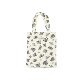Tall Acrylic Coated Lunch Bag - English Rose - Cream